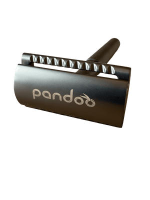 pandoo Rasierhobel Rasierhobel aus Metall | inkl. 10 Klingen und E-Book | 2 Farben