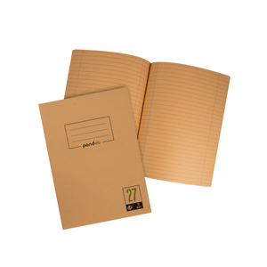pandoo Schreibheft 5 Schulhefte aus 100% Bambuszellstoff | kariert oder liniert