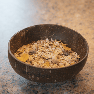 pandoo Schüsseln Kokosnuss-Set | 2 Schüsseln und 2 Löffel