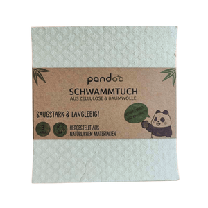 pandoo Schwammtuvh Nachhaltige Schwammtücher 3er-Set – waschbar, saugstark & plastikfrei