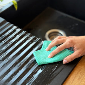 pandoo Schwammtuvh Nachhaltige Schwammtücher 3er-Set – waschbar, saugstark & plastikfrei