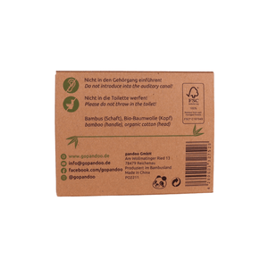pandoo Wattestäbchen Wattestäbchen für Kinder und Babys mit Sicherheitskopf