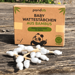 pandoo Wattestäbchen Wattestäbchen für Kinder und Babys mit Sicherheitskopf
