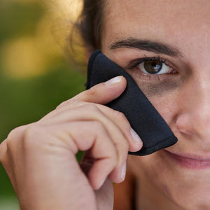 pandoo 10 wiederverwendbare Abschminkpads | Schwarz | 100% Bio-Baumwolle