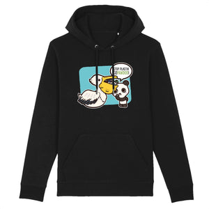 pandoo Hoodie - CRUISER - Stanley - DTG Hoodie Stop Plastik aus Bio-Baumwolle | Unisex | Pelikan