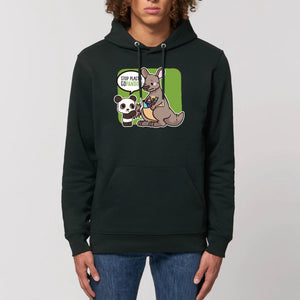 pandoo Hoodie - CRUISER - Stanley - DTG XS / Black Hoodie Stop Plastik aus Bio-Baumwolle | Unisex | Känguru