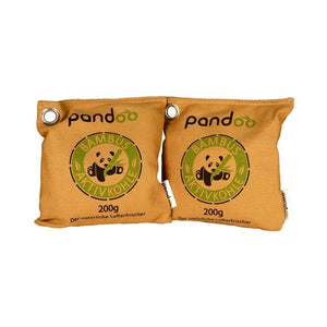 pandoo Lufterfrischer 2 x 200g Natürliche Lufterfrischer mit Bambus Aktivkohle | 75g, 200g oder 500g