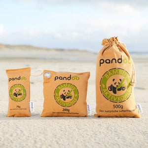 pandoo Lufterfrischer Natürliche Lufterfrischer mit Bambus Aktivkohle | 75g, 200g oder 500g