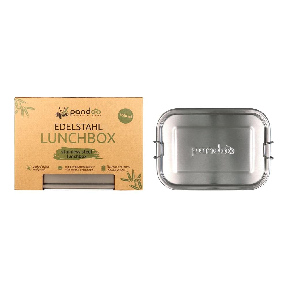 pandoo Lunchbox 1200ml Lunchbox aus Edelstahl | 800ml  oder 1200ml