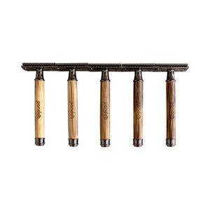 pandoo Rasierhobel Rasierhobel aus Bambus | inkl. 10 Klingen und E-Book | dünner oder breiter Griff