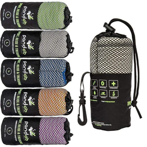 pandoo Reisehandtuch Reisehandtuch mit Bambus Aktivkohlefasern