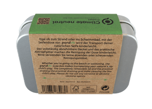 pandoo Seifendose Seifendose aus Aluminium mit Abtropfgitter