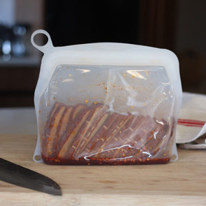 pandoo Silikonbeutel Wiederverwendbare Silikonbeutel | Lebensmittel- und Gefrierbeutel