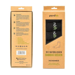 pandoo Socken Bambus Sportsocken - 6er Pack