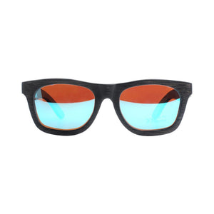 pandoo Sonnenbrille Bambus Sonnenbrille Unisex | polarisiert | UV400 | Blau | Türkis | Orange