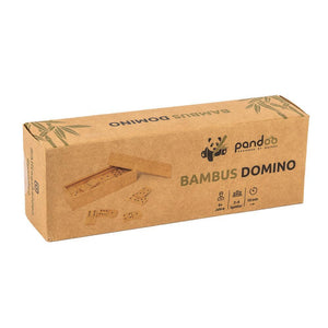 pandoo Spiel Domino Doppel 6 aus Bambus