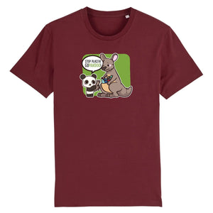 pandoo Stanley/Stella Rocker - DTG T-Shirt Stop Plastik aus Bio-Baumwolle | Unisex | Känguru