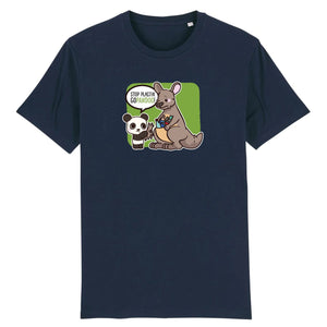 pandoo Stanley/Stella Rocker - DTG T-Shirt Stop Plastik aus Bio-Baumwolle | Unisex | Känguru