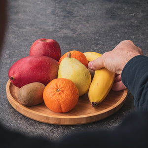 pandoo Teller Wiederverwendbare Bambusteller | 3 Größen