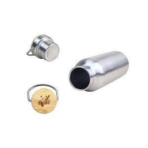 pandoo Trinkflasche Wiederverwendbare Edelstahl Trinkflasche | mit oder ohne Isolierung