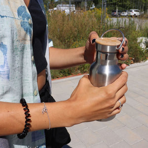 pandoo Trinkflasche Wiederverwendbare Edelstahl Trinkflasche | mit oder ohne Isolierung