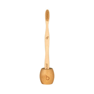 pandoo Zahnbürste Halter Zahnbürsten Halter aus Bambus