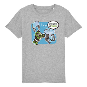 T-Pop T-shirt Enfant BIO - Mini Creator - DTG Kinder T-Shirt | Shirt aus Bio-Baumwolle | Unisex | Qualle