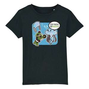 T-Pop T-shirt Enfant BIO - Mini Creator - DTG Kinder T-Shirt | Shirt aus Bio-Baumwolle | Unisex | Qualle