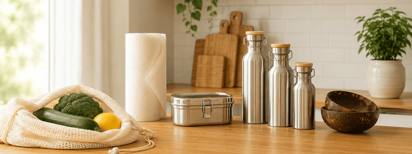 Plastikfreie Küche: 7 einfache Tipps für weniger Plastik im Alltag