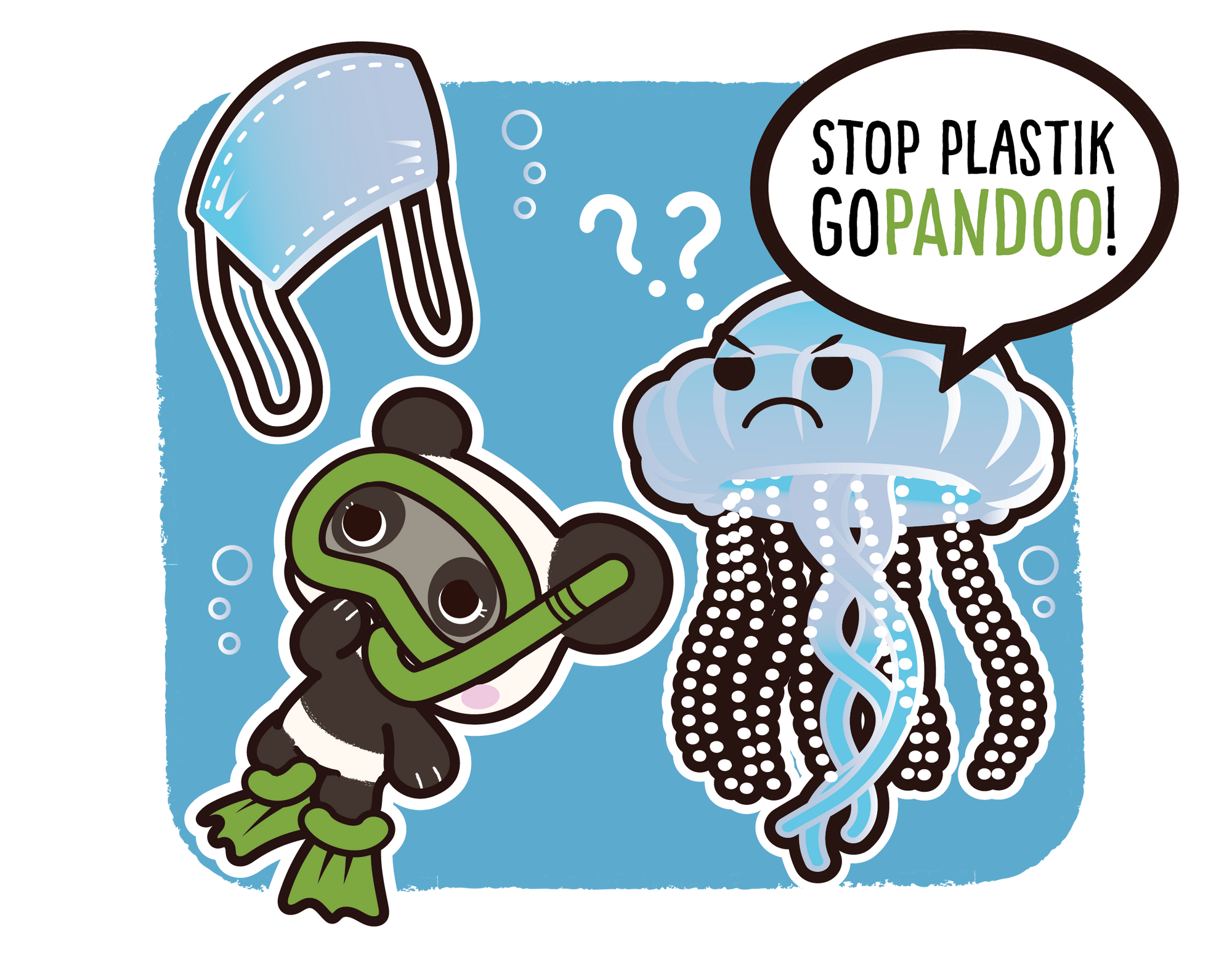 Stop Plastik! Qualle