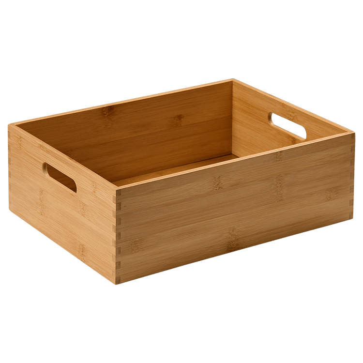 Kesper Aufbewahrungsbox XL - 39x29x20 cm Aufbewahrungsbox Bambus