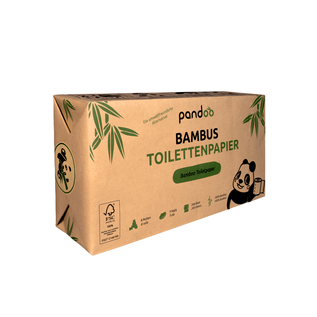 Bambus Toilettenpapier 3lagig super weich und umweltfreundlich pandoo