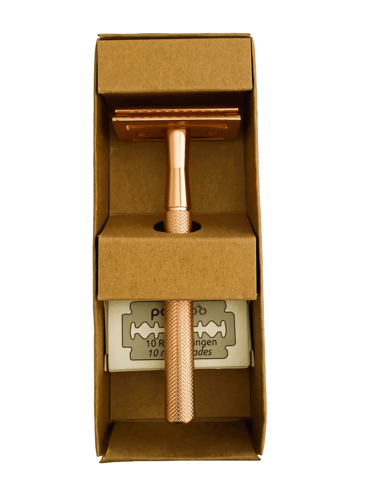 pandoo Rasierhobel Rasierhobel aus Metall | inkl. 10 Klingen und E-Book | 2 Farben