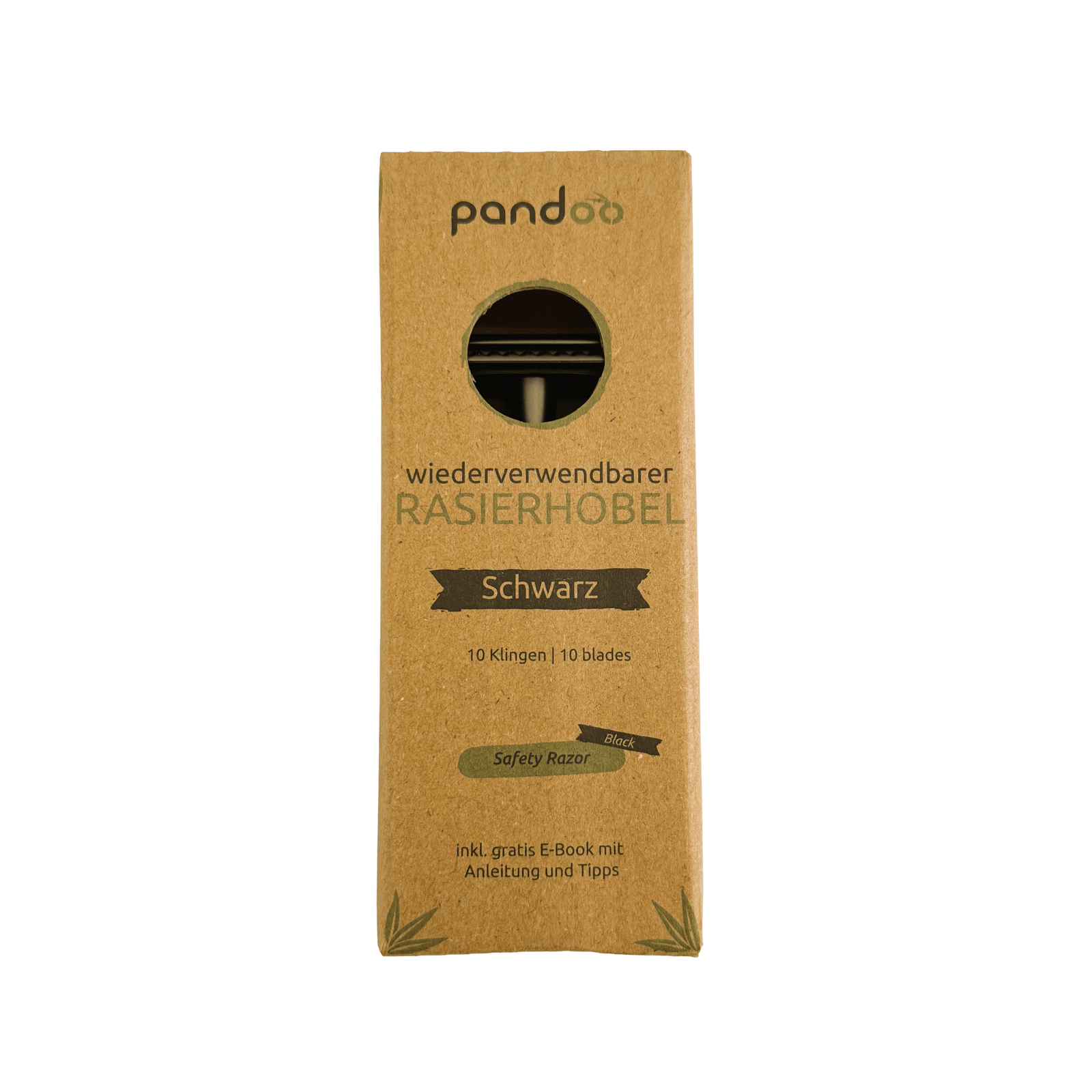 pandoo Rasierhobel Rosegold Rasierhobel aus Metall | inkl. 10 Klingen und E-Book | 2 Farben