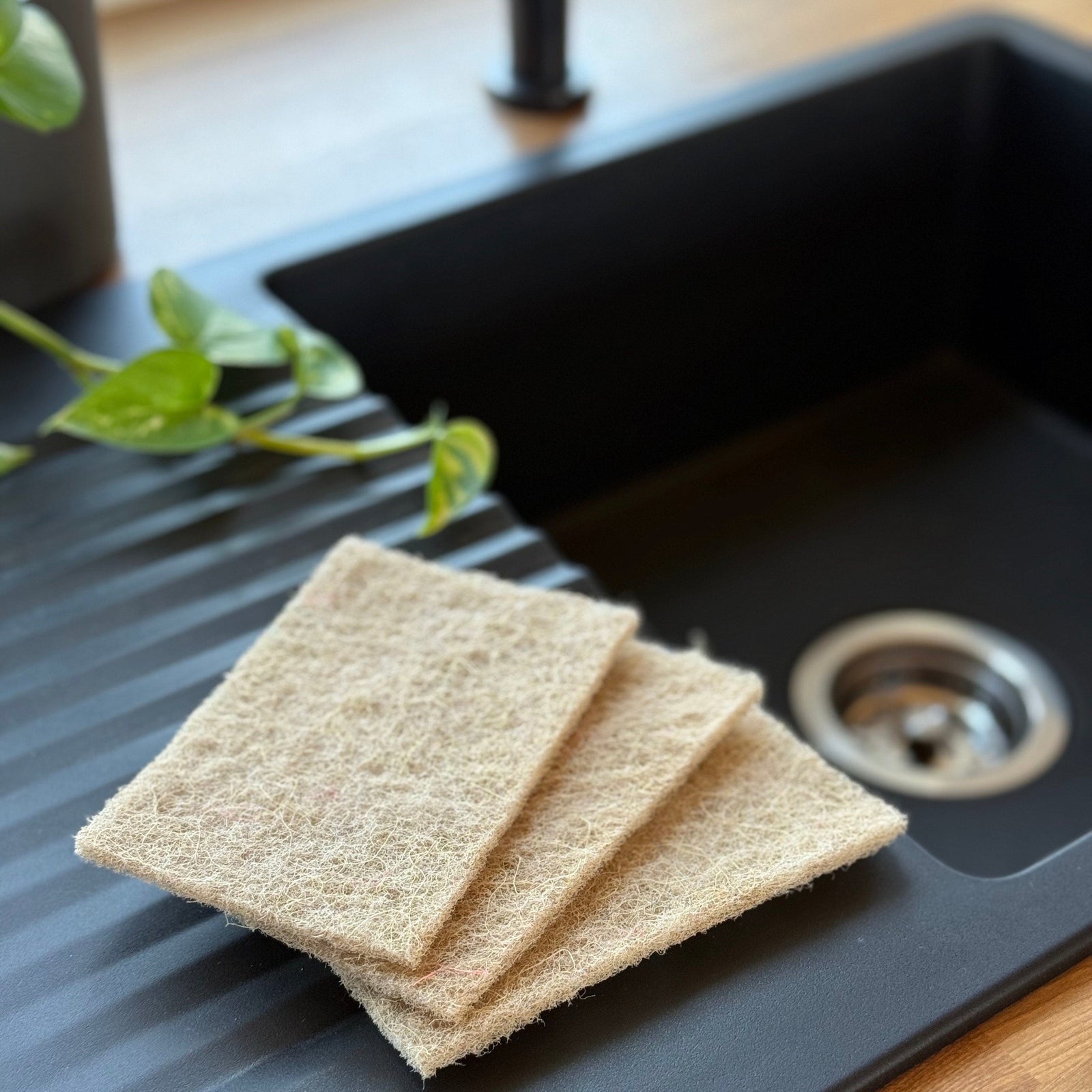 pandoo Scheuerpad Scheuerpad aus Sisalfasern 3er-Set