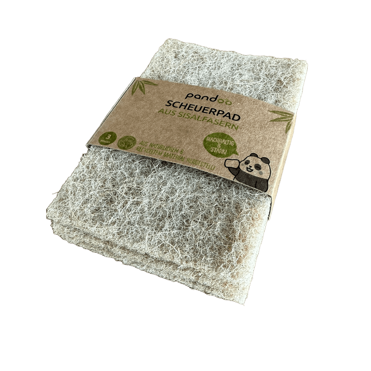 pandoo Scheuerpad Scheuerpad aus Sisalfasern 3er-Set