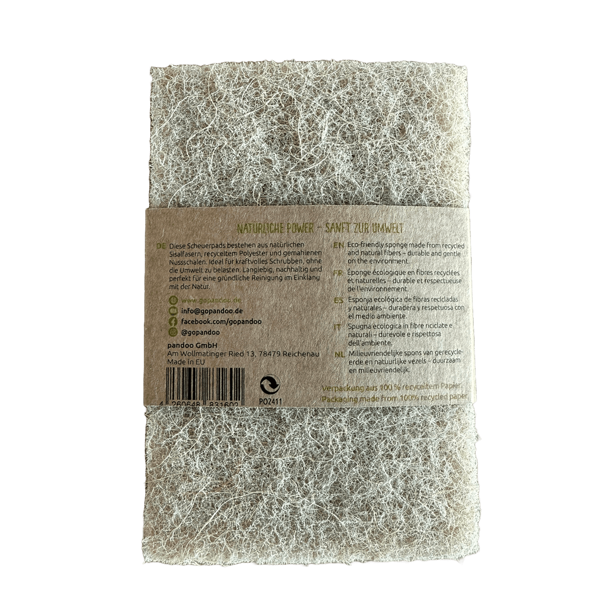 pandoo Scheuerpad Scheuerpad aus Sisalfasern 3er-Set