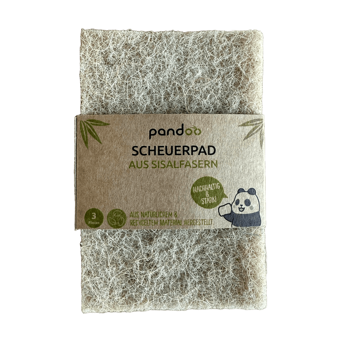 pandoo Scheuerpad Scheuerpad aus Sisalfasern 3er-Set