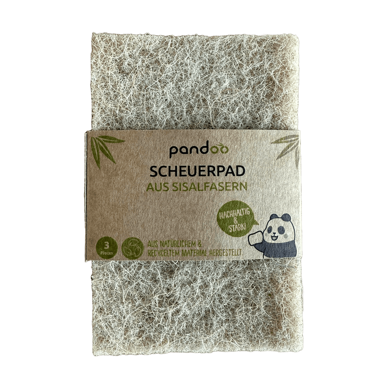pandoo Scheuerpad Scheuerpad aus Sisalfasern 3er-Set