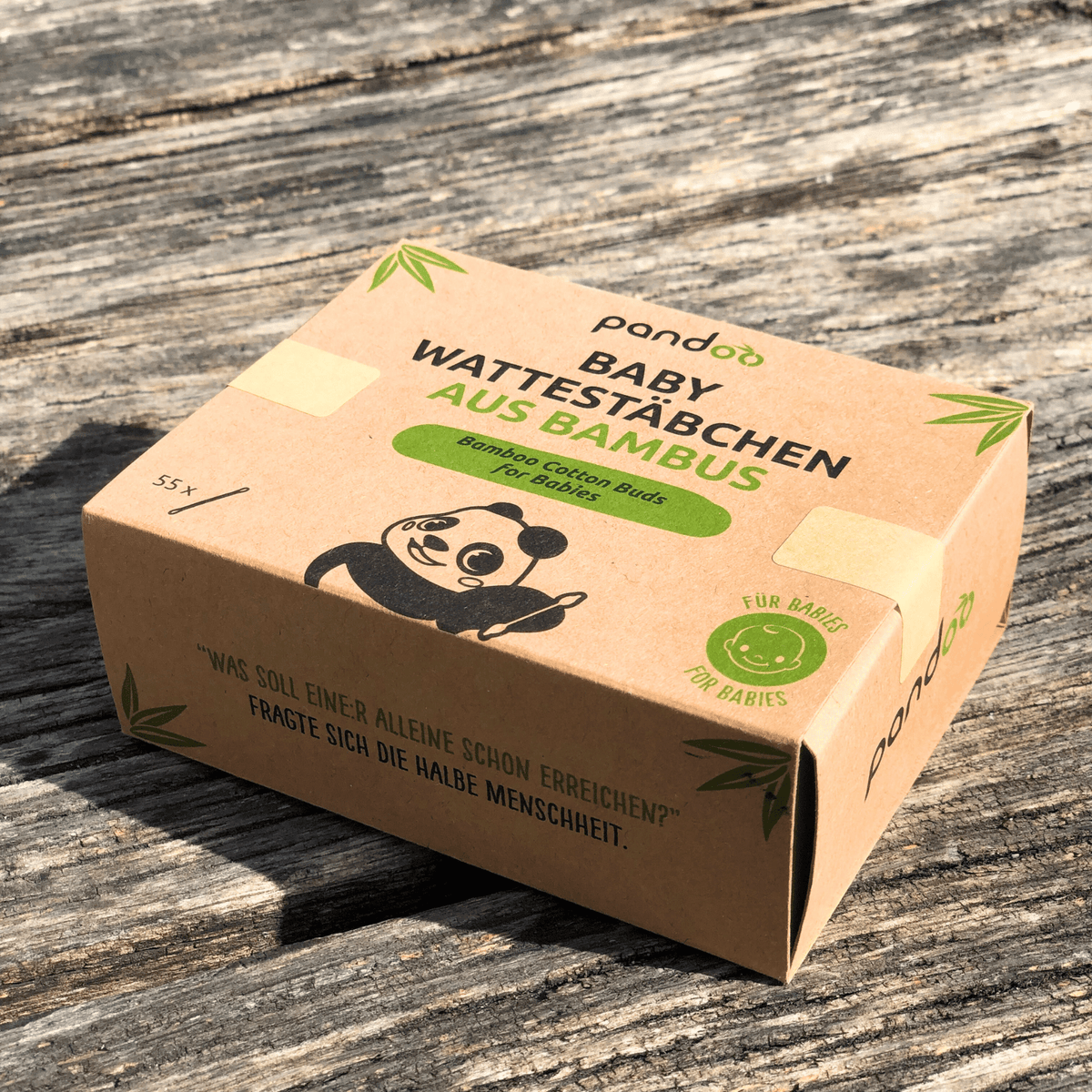 pandoo Wattestäbchen Wattestäbchen für Kinder und Babys mit Sicherheitskopf