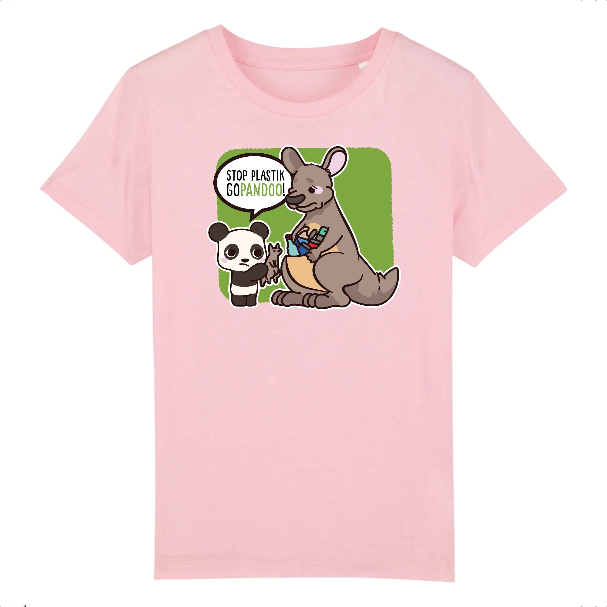pandoo Kinder Bio-Baumwolle Känguru T-Shirt | Shirt aus Unisex - | |