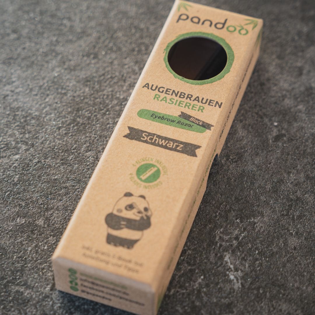 pandoo Augenbrauen-Rasierer Augenbrauen-Rasierer aus Metall | inkl. 4 Klingen | 2 Farben