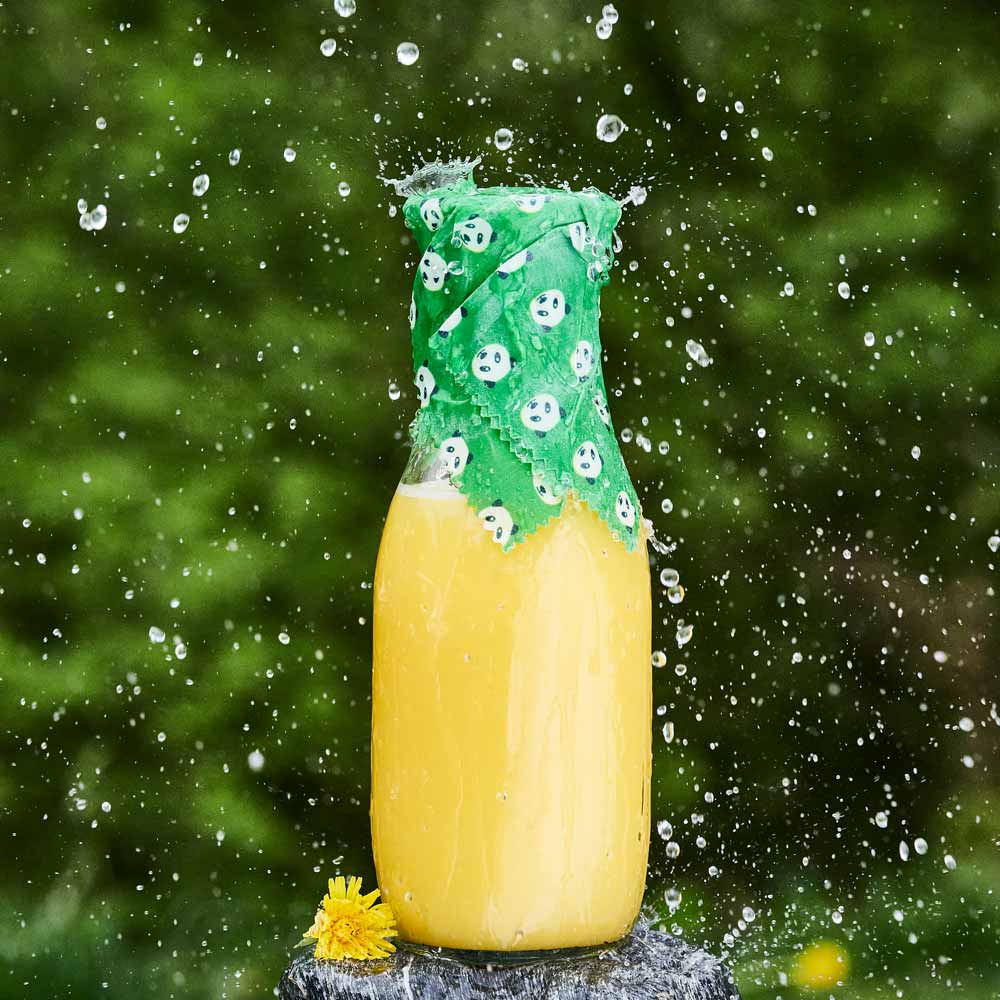 pandoo Bienenwachstuch Bienenwachstücher Starter Set (3 Größen) - Ersetzt Plastikfolie