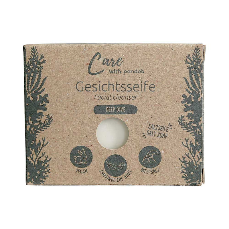 vegan Salzseife, Meer Salz Seife für Akne, unreine und trockene Haut