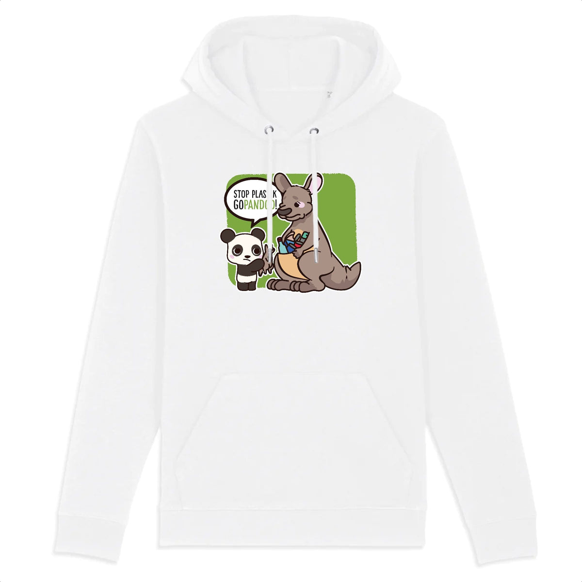 pandoo Hoodie - CRUISER - Stanley - DTG Hoodie Stop Plastik aus Bio-Baumwolle | Unisex | Känguru