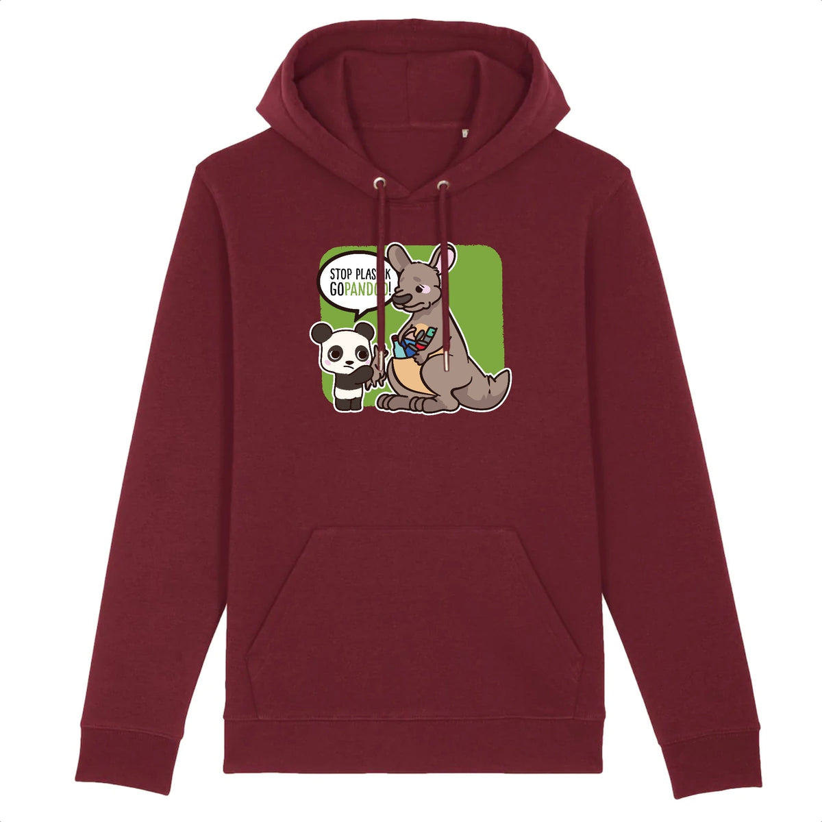 pandoo Hoodie - CRUISER - Stanley - DTG Hoodie Stop Plastik aus Bio-Baumwolle | Unisex | Känguru