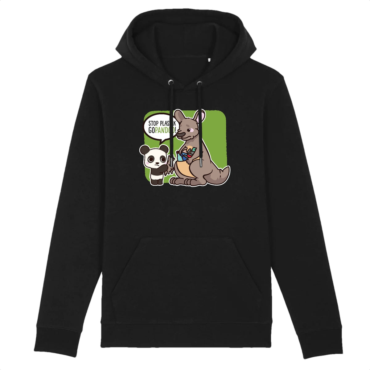pandoo Hoodie - CRUISER - Stanley - DTG Hoodie Stop Plastik aus Bio-Baumwolle | Unisex | Känguru