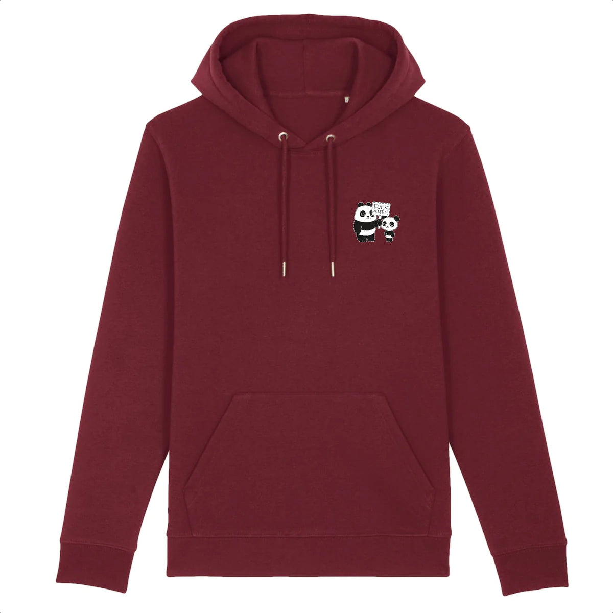 pandoo Hoodie - CRUISER - Stanley - DTG XS / Bordeauxrot Bio-Baumwolle Hoodie  Fuck Plastic | Unisex | 4 Farben