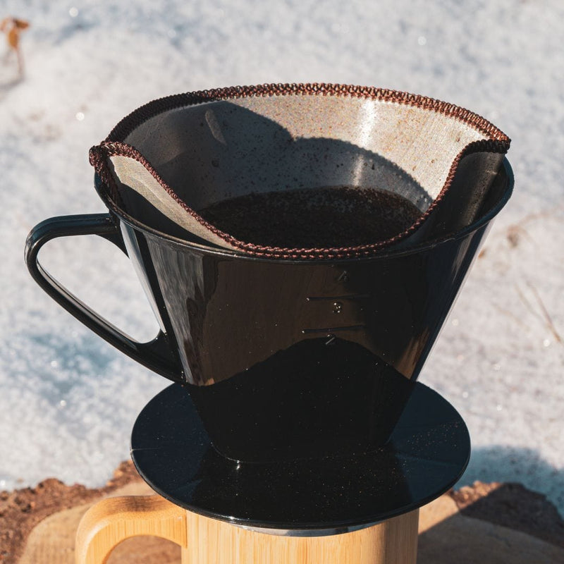 pandoo Kaffeefilter Wiederverwendbarer Kaffeefilter aus Edelstahl