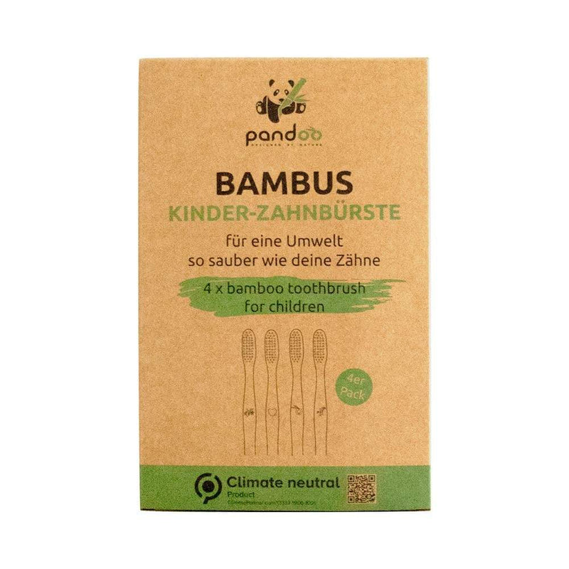 pandoo Kinder Bambus Zahnbürsten